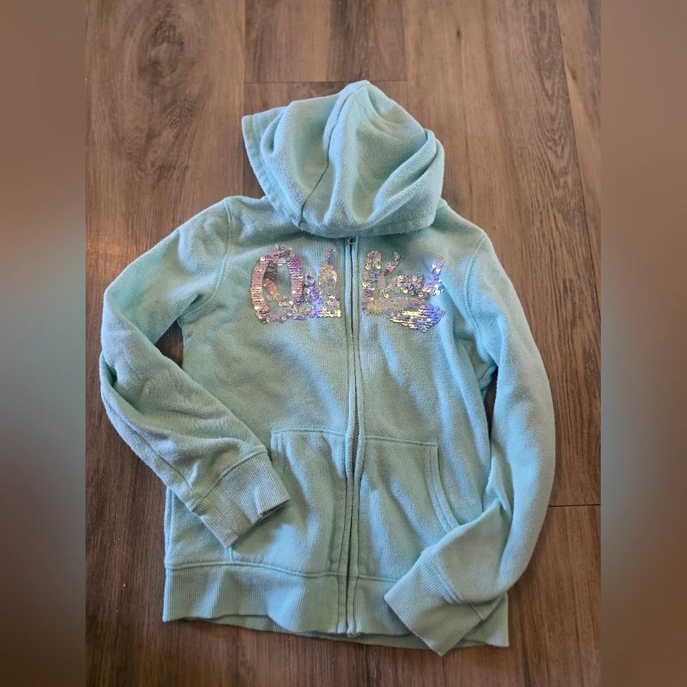 Oshkosh Girls Teal Hoodie Size 5T
